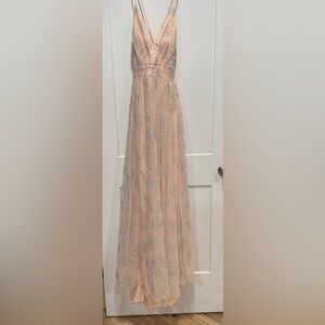 Windsor Peach Floral Maxi Dress